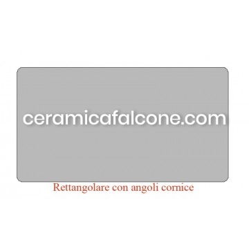 Rettangolare con angoli a cornice